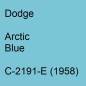 Preview: Dodge, Arctic Blue, C-2191-E (1958).